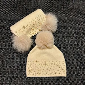 Mitchies set 100% wool Scarf and Tuque
